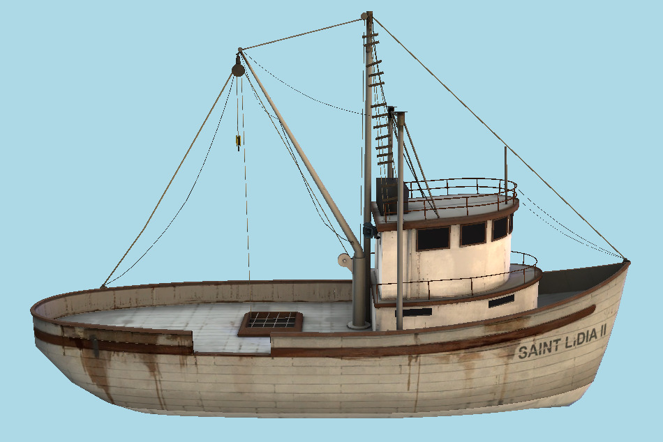 Fishing Boat 3d model